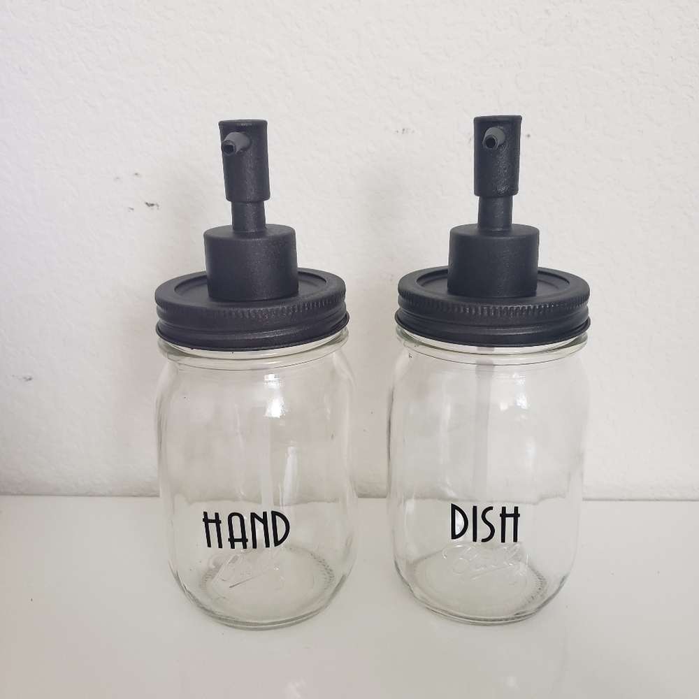 New Bathroom mason jar decor
